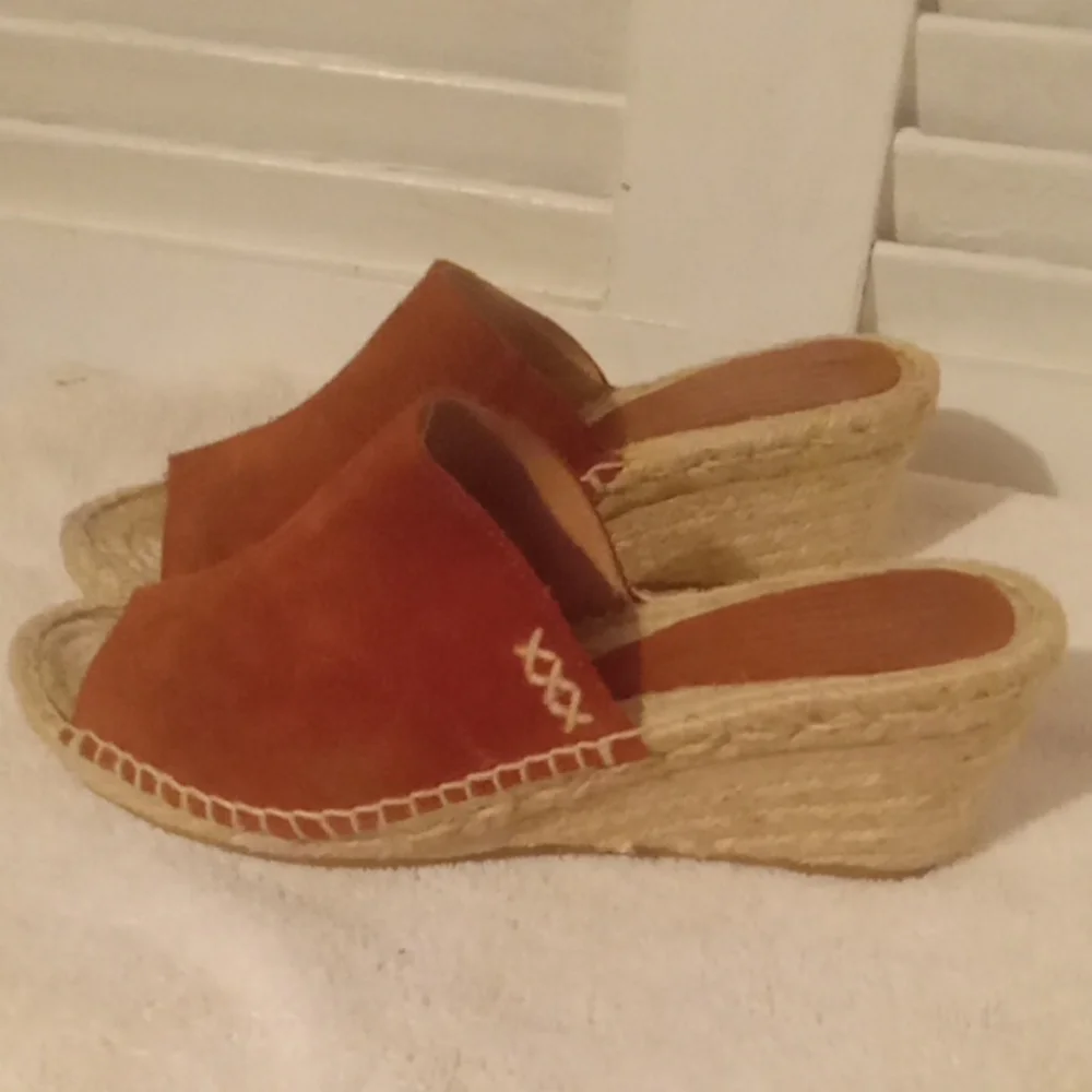 Patricia Green Suede Wedge Sandals